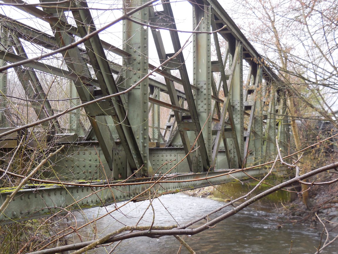 Alte Bahnbrücke, Detail