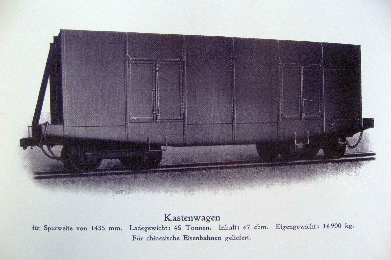 45t-Waggon für China