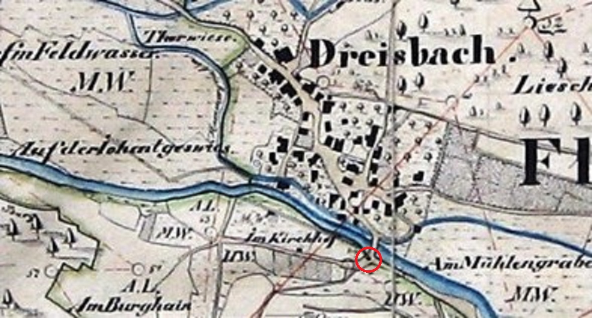 Karte von 1835